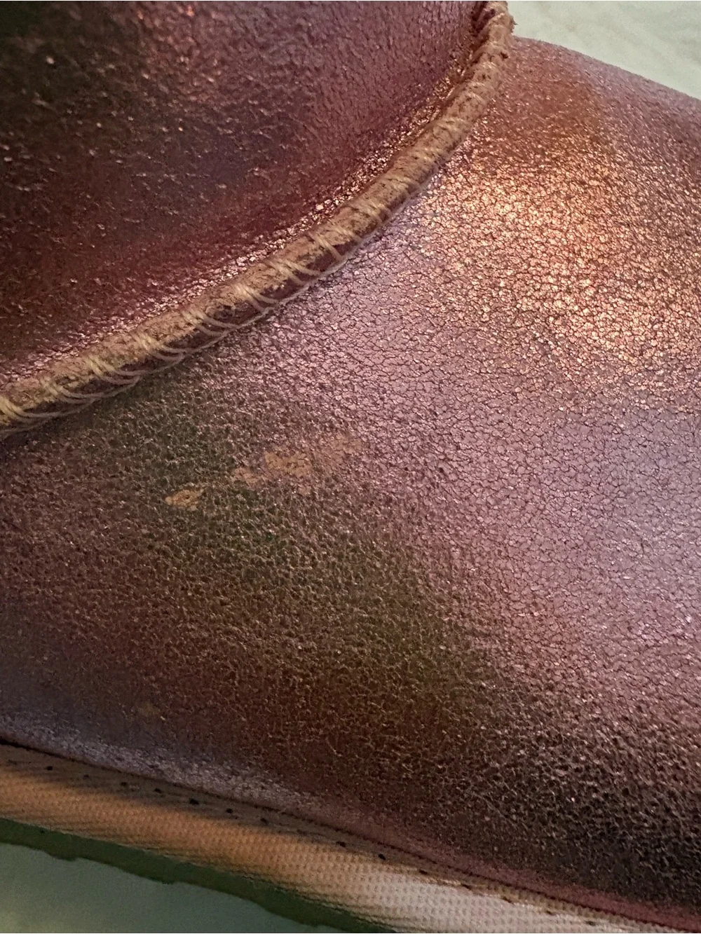 UGG Metallic Pink Winter Boots with Mini Bailey Bow